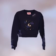 Load image into Gallery viewer, V2 Cropped | Goodnight Blue Sleepy Sweater Upgraded