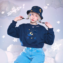 Load image into Gallery viewer, Cropped | Goodnight Blue Sleepy Sweater
