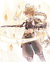 Load image into Gallery viewer, 6x7.5" Small Genshin Graphite Prints