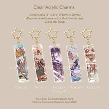 Load image into Gallery viewer, Genshin Acrylic Charms