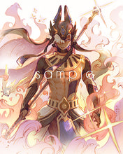 Load image into Gallery viewer, 6x7.5" Small Genshin Graphite Prints