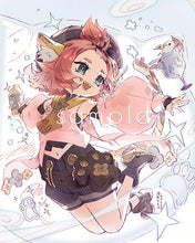 Load image into Gallery viewer, 6x7.5" Small Genshin Graphite Prints