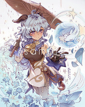 Load image into Gallery viewer, Large Genshin Graphite Prints