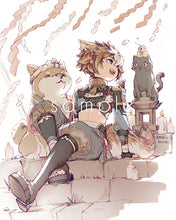 Load image into Gallery viewer, 8x10" Medium Genshin Graphite Prints