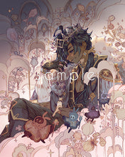 Load image into Gallery viewer, 6x7.5" Small Genshin Graphite Prints