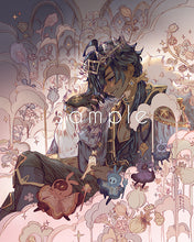 Load image into Gallery viewer, 8x10" Medium Genshin Graphite Prints