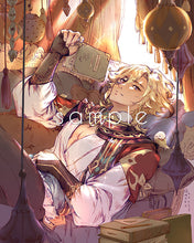 Load image into Gallery viewer, 6x7.5" Small Genshin Graphite Prints