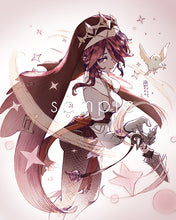 Load image into Gallery viewer, 8x10" Medium Genshin Graphite Prints