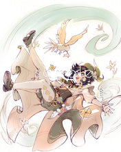 Load image into Gallery viewer, Large Genshin Graphite Prints