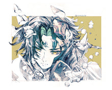 Load image into Gallery viewer, 8x10" Medium Genshin Graphite Prints