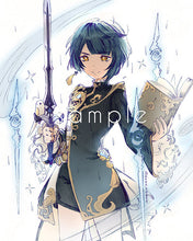 Load image into Gallery viewer, Large Genshin Graphite Prints