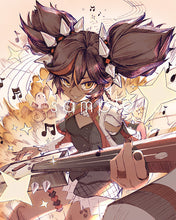 Load image into Gallery viewer, 6x7.5" Small Genshin Graphite Prints