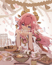 Load image into Gallery viewer, 6x7.5" Small Genshin Graphite Prints