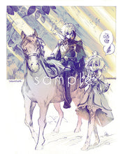 Load image into Gallery viewer, Large Genshin Graphite Prints