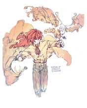 Load image into Gallery viewer, 8x10" Medium Genshin Graphite Prints