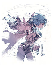 Load image into Gallery viewer, 6x7.5" Small Genshin Graphite Prints