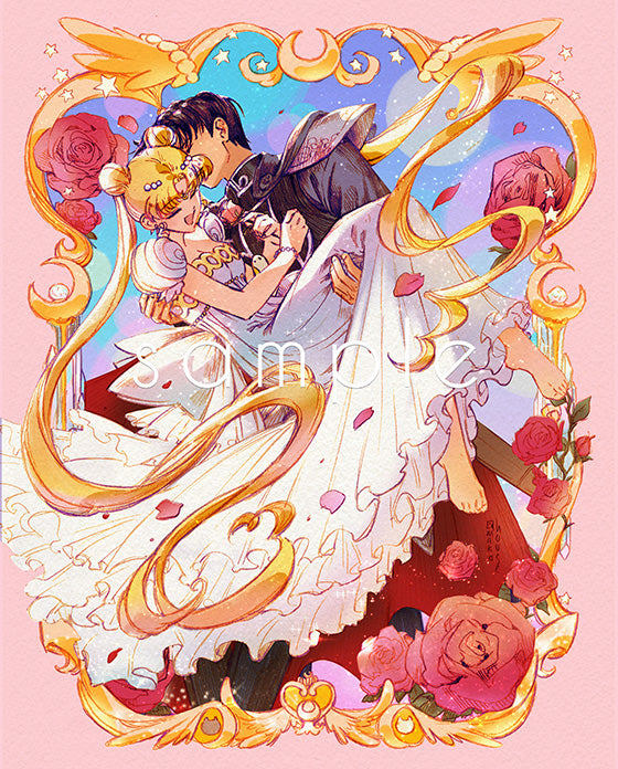 Usagi & Mamoru - 8x10 Medium Print